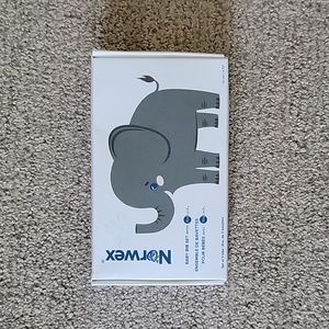 Norwex Baby Bibs Set, graphite with gingham trim (set of 3)